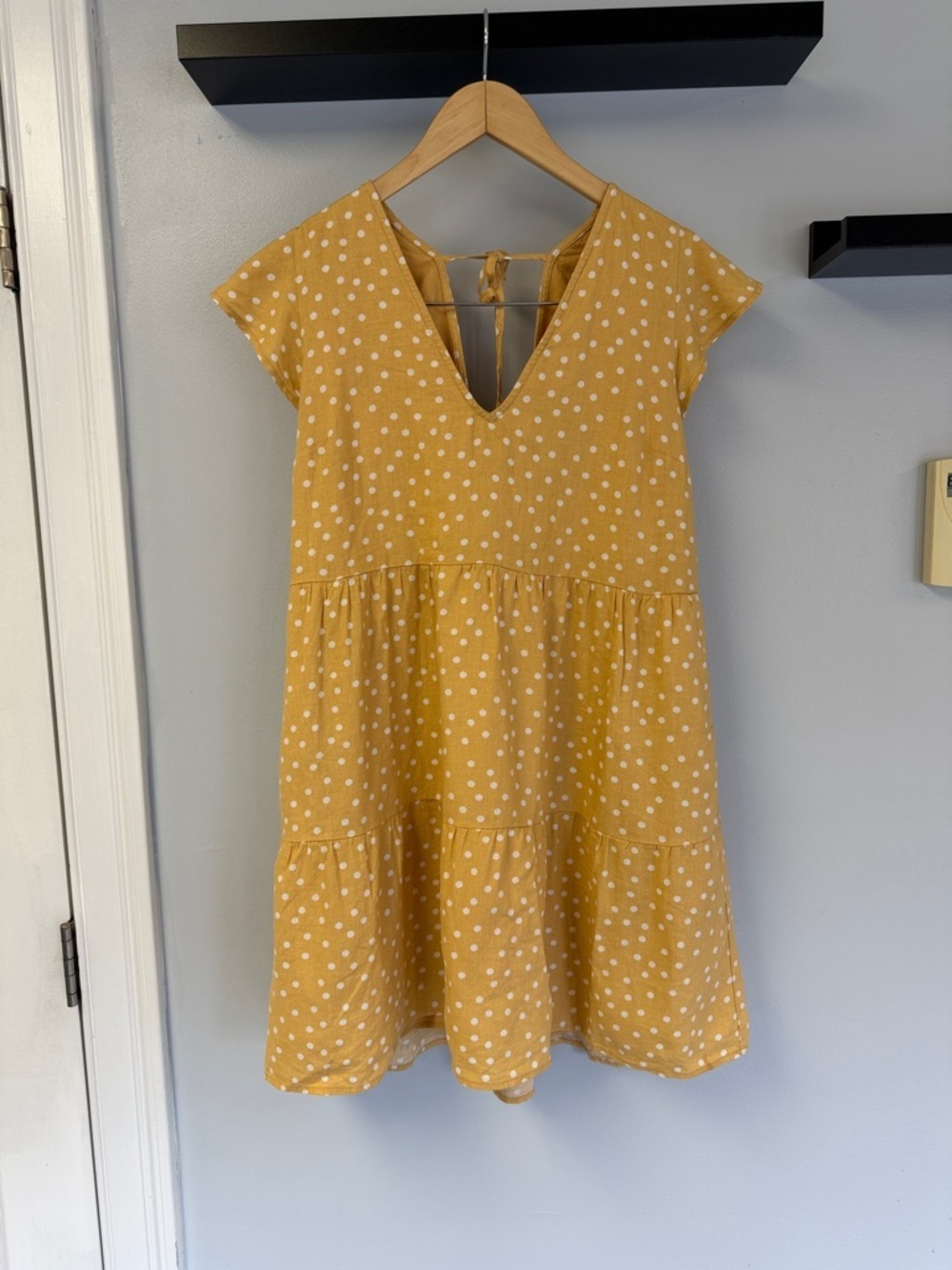 Abercrombie & Fitch Linen Blend Babydoll Dress
